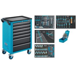 Servante de Oficina HAZET 7 Gavetas com 256 Ferramentas