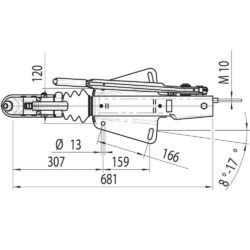 Commande de freinage avec semelle en V 1500/2700kg - Image 2