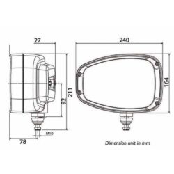 Farol Dianteiro LED 12/24V ABL 5 Funções Pisca Esquerdo Homologado - Image 2