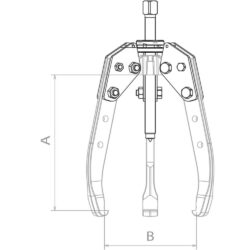 Extrator Auto-Centrante DRAKKAR 3 Garras 17T 500x480mm - Image 2