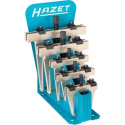 Jogo de extratores HAZET 2 garras com aperto rápido 5 peças