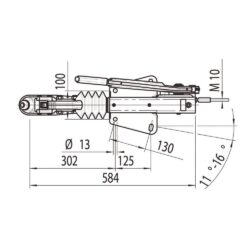 Commande de freinage avec semelle en V 700/1000kg - Image 2