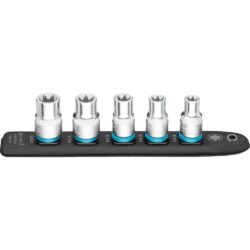 Jogo de 5 Chaves de Caixa Torx 1/2" HAZET com Suporte Magnético