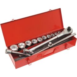 Coffret Metálico de Chaves de Caixa 3/4" Sextavadas DRAKKAR 14 Peças