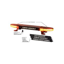 Barra de Sinalização LED SODIFLASH 12/24V 100cm Magnética Recarregável