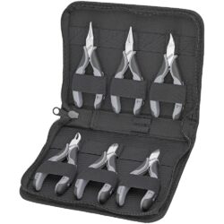 Trousse composée d'un jeu de 6 pinces pour l'électronique - Bi-matière - ESD