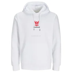 Sweatshirt DRAKKAR Branca Unissexo Tamanho XL com Drakko Vermelho