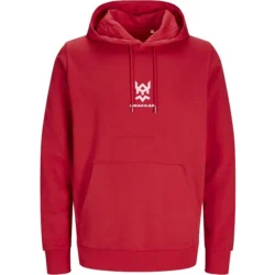 Sweatshirt DRAKKAR Vermelha Unissexo Tamanho S com Logo Branco
