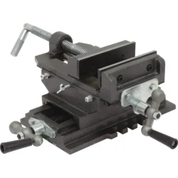 Torno de Fixação DRAKKAR 125mm Dupla Translação com Base Fixa para Engenho de Furar