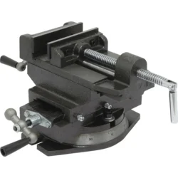 Torno de Fixação DRAKKAR 125mm Dupla Translação com Base Pivotante para Engenho de Furar
