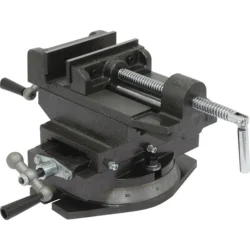 Torno de Fixação DRAKKAR 150mm Dupla Translação com Base Pivotante para Engenho de Furar