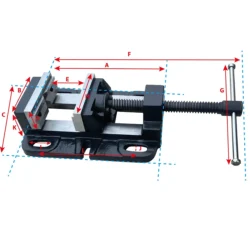 Torno Prismático para Engenho de Furar POWERED 6" 150 mm