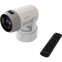Videoprojetor HD Portátil SCHNEIDER com Bateria 9800mAh 3800 Lumens