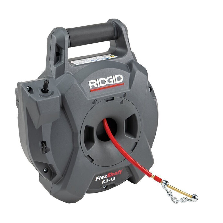 Máquina de Limpeza de Tubagens FlexShaft RIDGID K9-12 4.5kg Máquina de Limpeza de Tubagens FlexShaft RIDGID K9-12 4.5kg