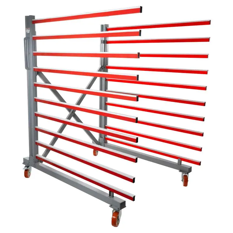 Carrinho de Prateleiras Extensível HOLZMANN TAW140 10 Prateleiras 500 KG