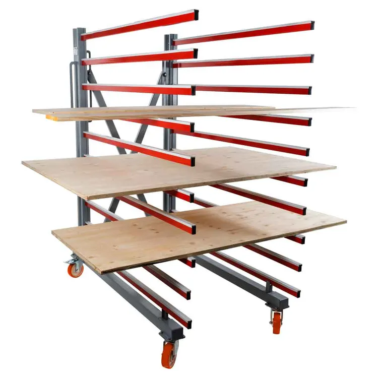 Carrinho de Prateleiras Extensível HOLZMANN TAW140 10 Prateleiras 500 KG