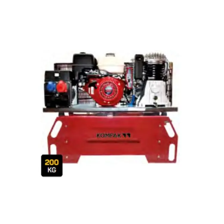 Compressor Gerador Gasolina Trifásico KOMPAK KP-130H/T 50 L 7 kVA