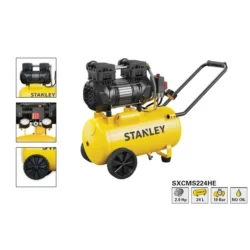 Compressor Silencioso Sem Óleo STANLEY SXCMS224HE 24L 2.0HP 10 BAR