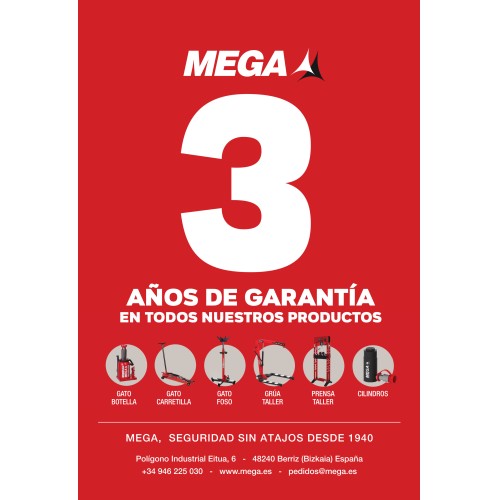 Macaco Hidráulico MEGA BR3 3T