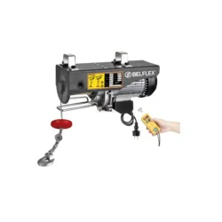 Guincho Elétrico de Cabo com Controlo Remoto e Roldana BELFLEX PBF400-R 400/800kg 18m