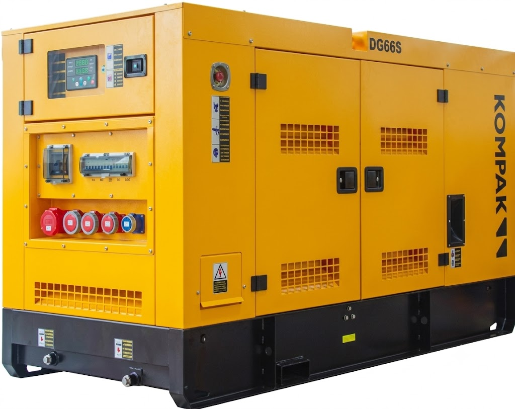 Gerador de Energia Insonorizado KOMPAK KP-DC35R 31 KVA 400 V 1500 RPM