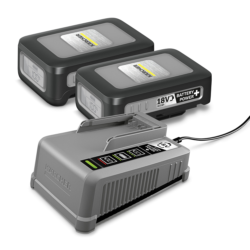Kit Inicial de Bateria KARCHER Battery Power+ 18/30 18V 3.0Ah com Carregador Rápido