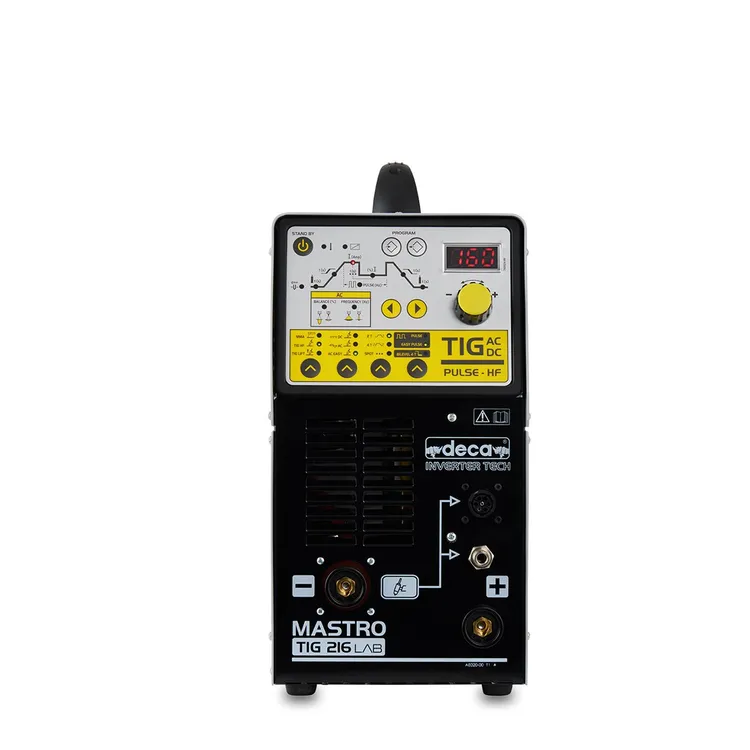 Máquina de Soldar TIG Inverter DECA MASTROTIG 216 AC/DC LAB 230V 160A Com Acessórios