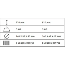 Marreta WERKU 3kg com Cabo de Fibra