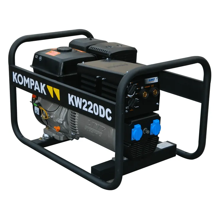 Motosoldadora DC Gasolina KOMPAK KP-W220DC 5 kVA 220 A