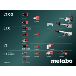 Berbequim-aparafusadora de percussão SB 18 LTX-3 BL Q I Metal Metabo 18V 3 Velocidades
