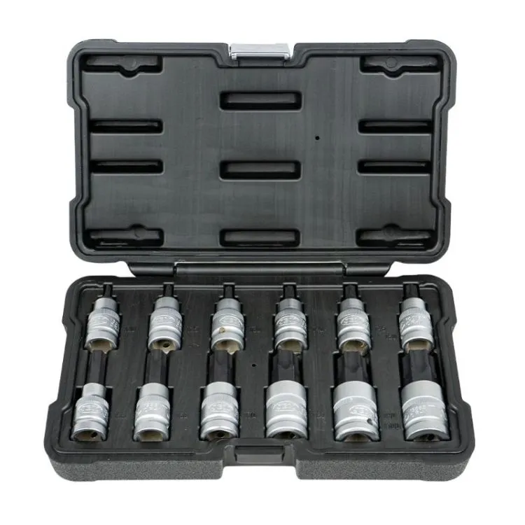 Conjunto de 12 Peças de Pontas Torx 1/2" JBM