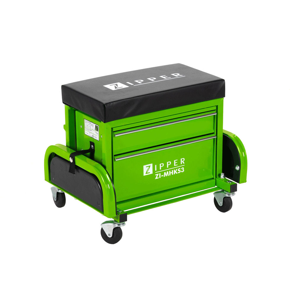 Banco de oficina móvel com gavetas ZIPPER 150kg 4 rodas