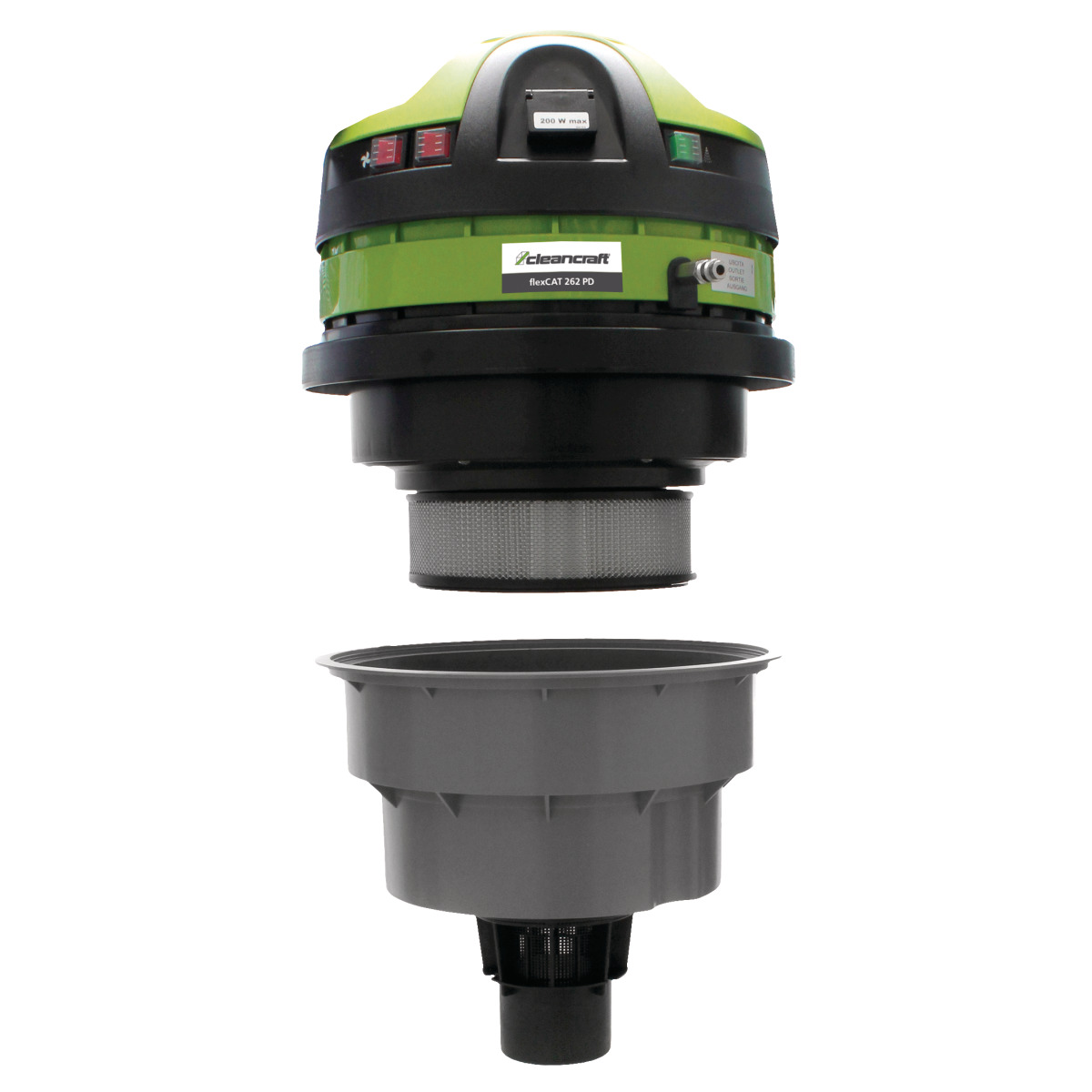 Aspirador de Sólidos e Líquidos com Pulverizador CLEANCRAFT flexCAT 262 PD 2.0kW 62L