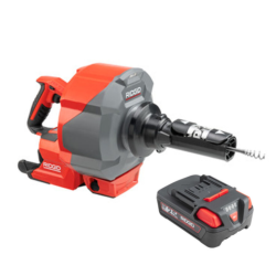 Máquina Desentupidora Portátil RIDGID K-46 SINKSNAKE 18V 2.5Ah Cabo 8mm x 7,6m