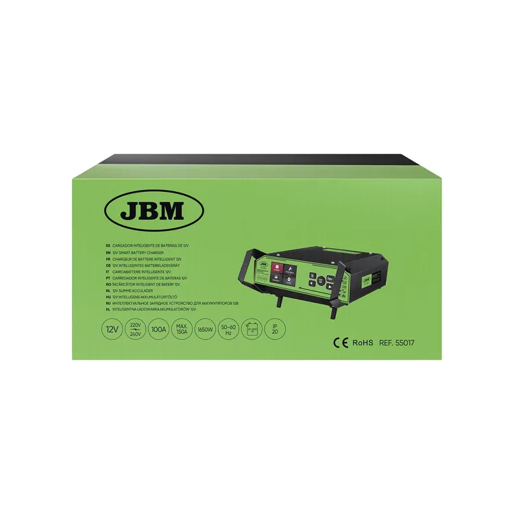 Carregador Inteligente de Baterias JBM 12V 100A 150A BOOST
