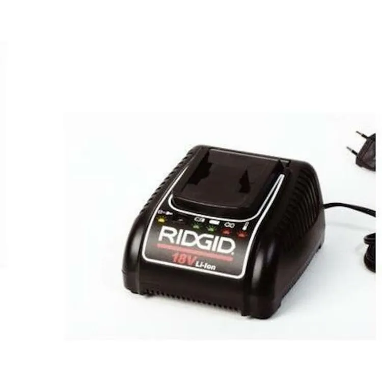 Carregador Rápido de Baterias RIDGID 18V 230V com Cabo para Automóvel