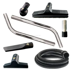 Conjunto de mangueira e bocal antiestático CLEANCRAFT Ø38/32mm, cromado