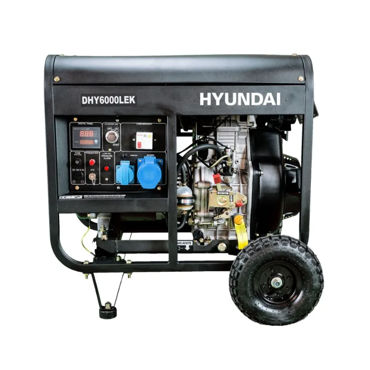 Gerador Monofásico HYUNDAI DHY6000LEK 5500W 230V Gerador Monofásico HYUNDAI DHY6000LEK 5500W 230V