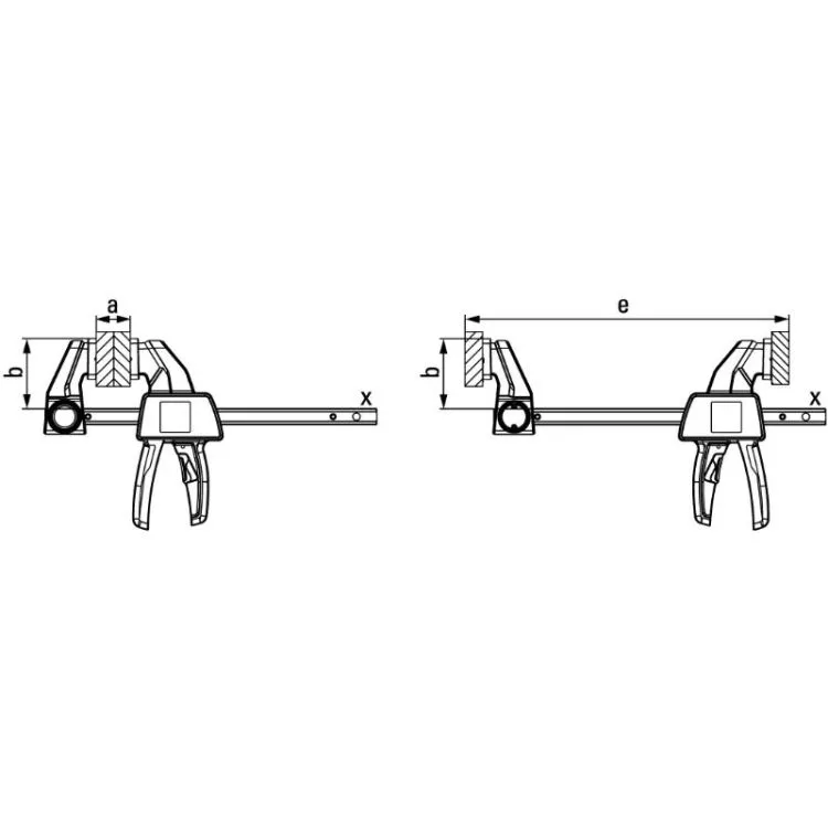 Grampo de Aperto Mono-Manual BESSEY EZ 300-60mm