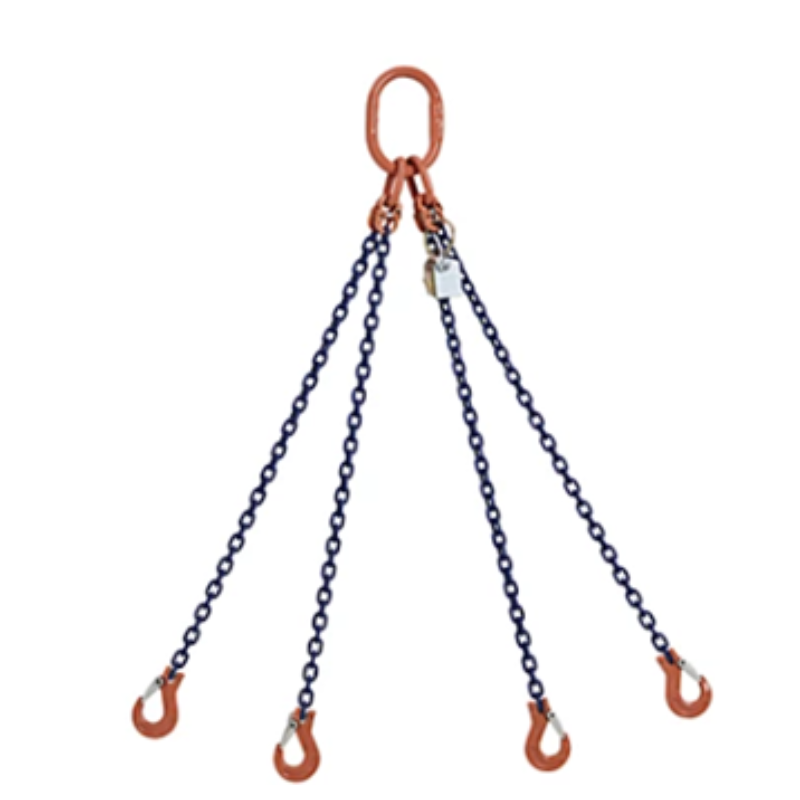 Linga de Corrente de 4 Ramais G80 1,50 m 6 mm Linga de Corrente de 4 Ramais G80 1,50 m 6 mm