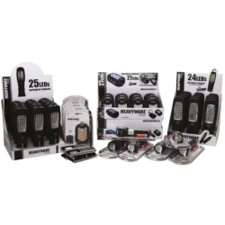 Lanterna de Trabalho HEAVYWARE TOOLS 24 LEDs com Pilhas AA