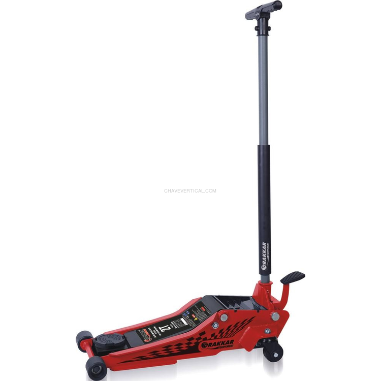 Macaco de Rodas Hidráulico Extra Baixo com Pedal DRAKKAR 2T 75-500 mm Macaco de Rodas Hidráulico Extra Baixo com Pedal DRAKKAR 2T 75-500 mm