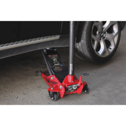 Macaco de Rodas Hidráulico Extra Baixo com Pedal DRAKKAR 2T 75-500 mm
