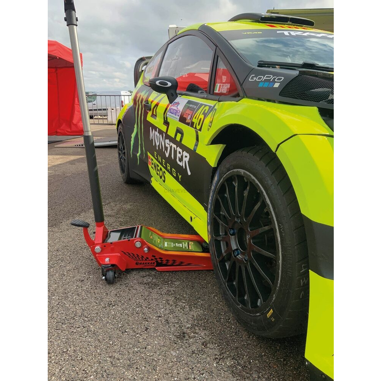 Macaco de Rodas Hidráulico Extra Longo com Pedal DRAKKAR 3T 95-515 mm