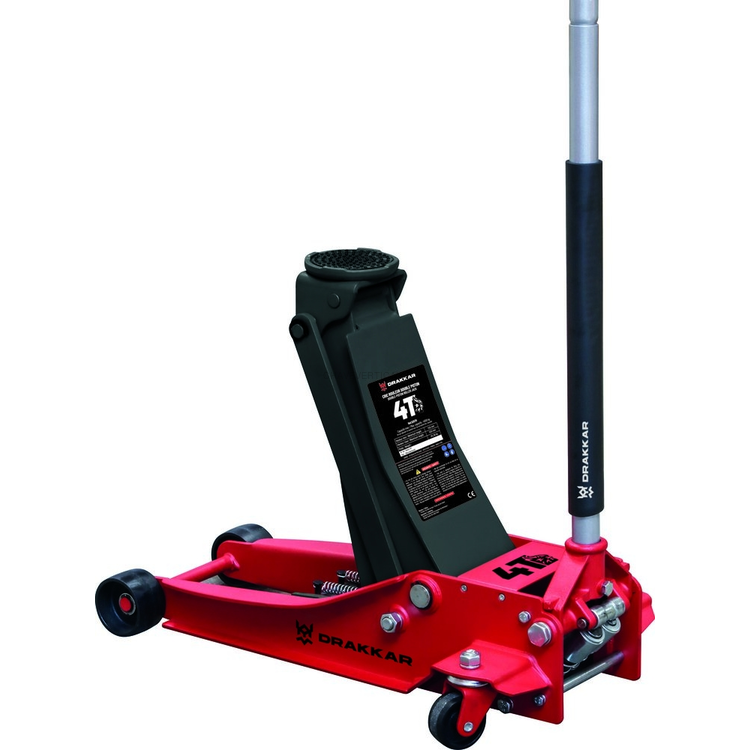 Macaco de Rodas Hidráulico Profissional de Perfil Baixo DRAKKAR 4T 105-520 mm