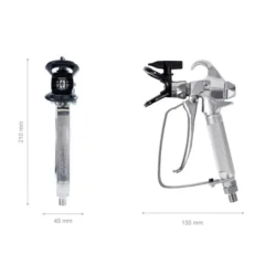 Pistola Airless WERKU 250 Bar Bocal 517 0.5kg