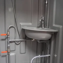 WC Portátil Híbrido com Chuveiro SIRL SWC EVO Desmontado