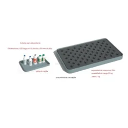 Bacia de Retenção para Frascos ND 635x410x50 mm Polietileno