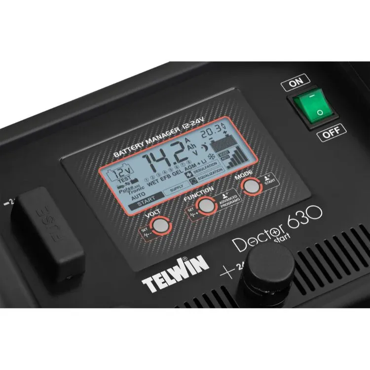 Carregador e Arrancador de Baterias TELWIN Doctor Start 12-24V 2kW