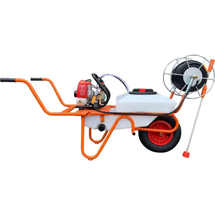 Carro Pulverizador 50 L BRICOFERR 26 CC 10 M 2 Rodas